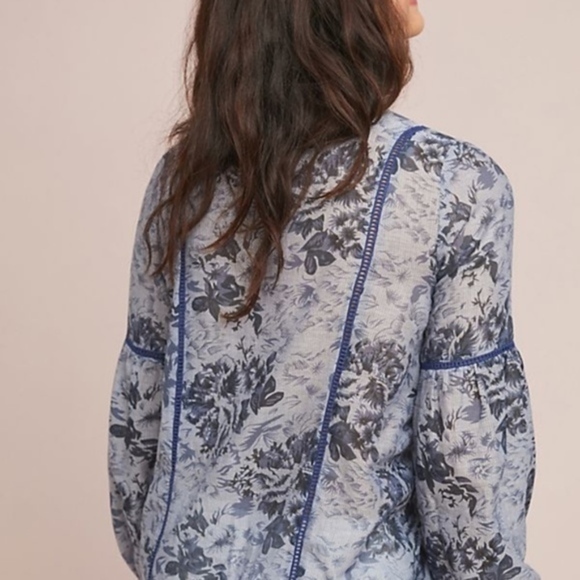 NWOT Anthropologie Ranna Gill Sisario Peasant Top - Picture 5 of 6